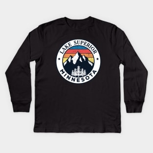 lake superior Kids Long Sleeve T-Shirt